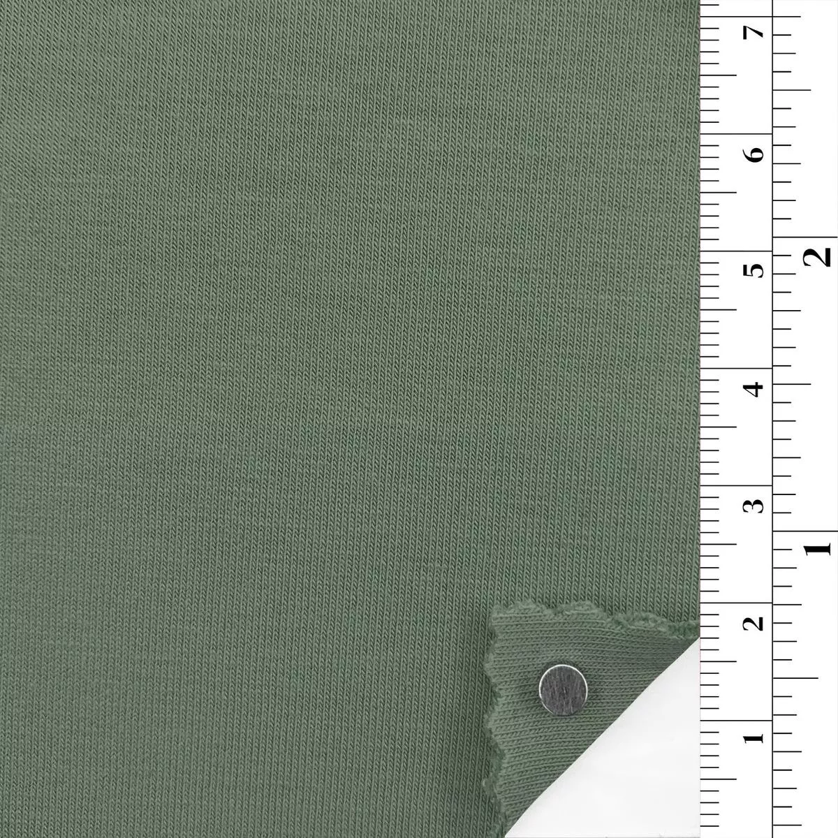 Solid Stretch Cotton Recycled Polyester Scuba A106303 – Green 7128