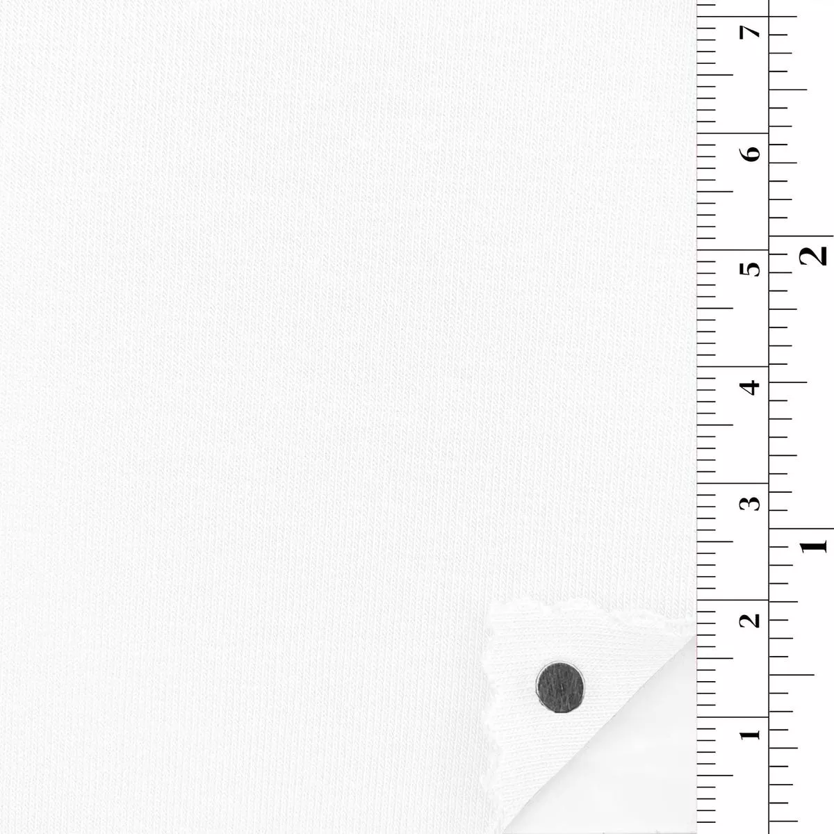 Solid Stretch Cotton Recycled Polyester Scuba A106303 – White 7116
