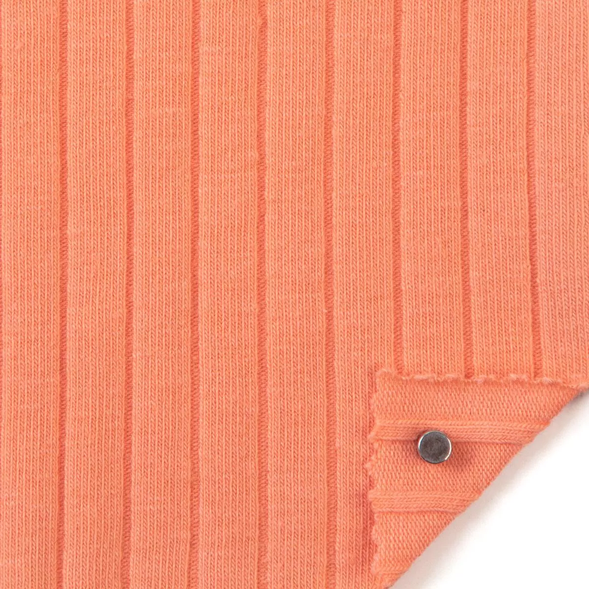 Solid Stretch Cotton Rib 9×3 S006502 – Orange 40