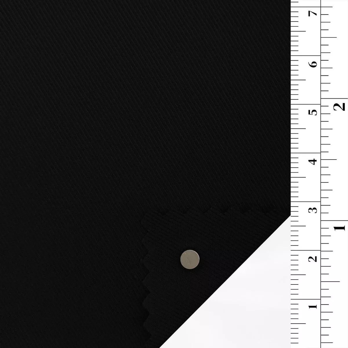 Solid Stretch Cotton Twill A117303 – Black 10395