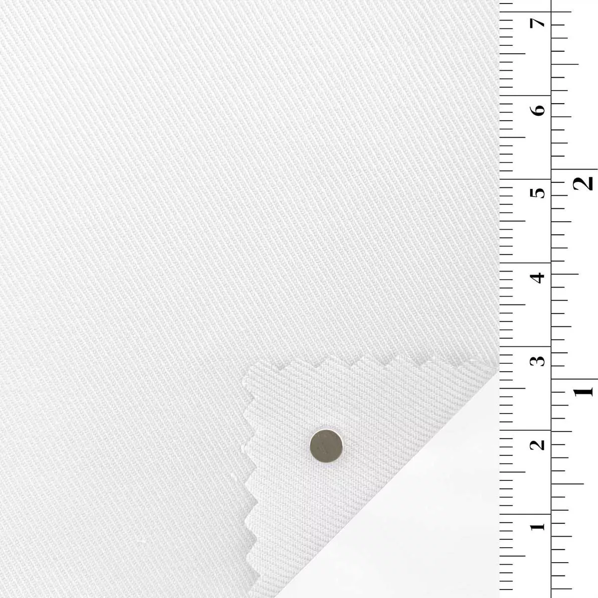 Solid Stretch Cotton Twill A117303 – White 10385