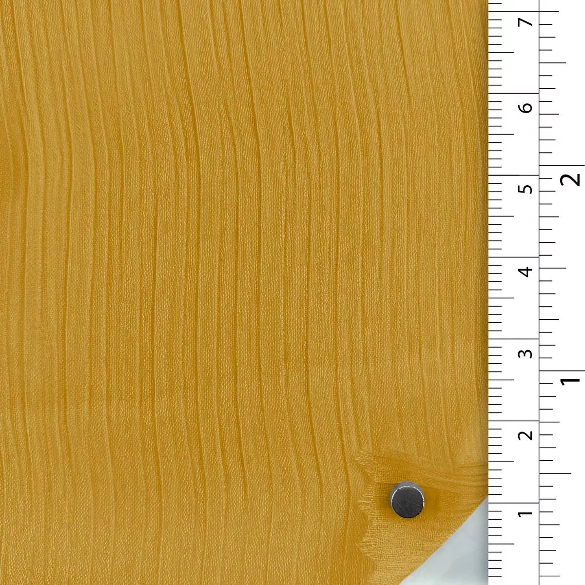 Solid Stretch Crinkled Polyester Crepon B002311 – Mustard Yellow 11532