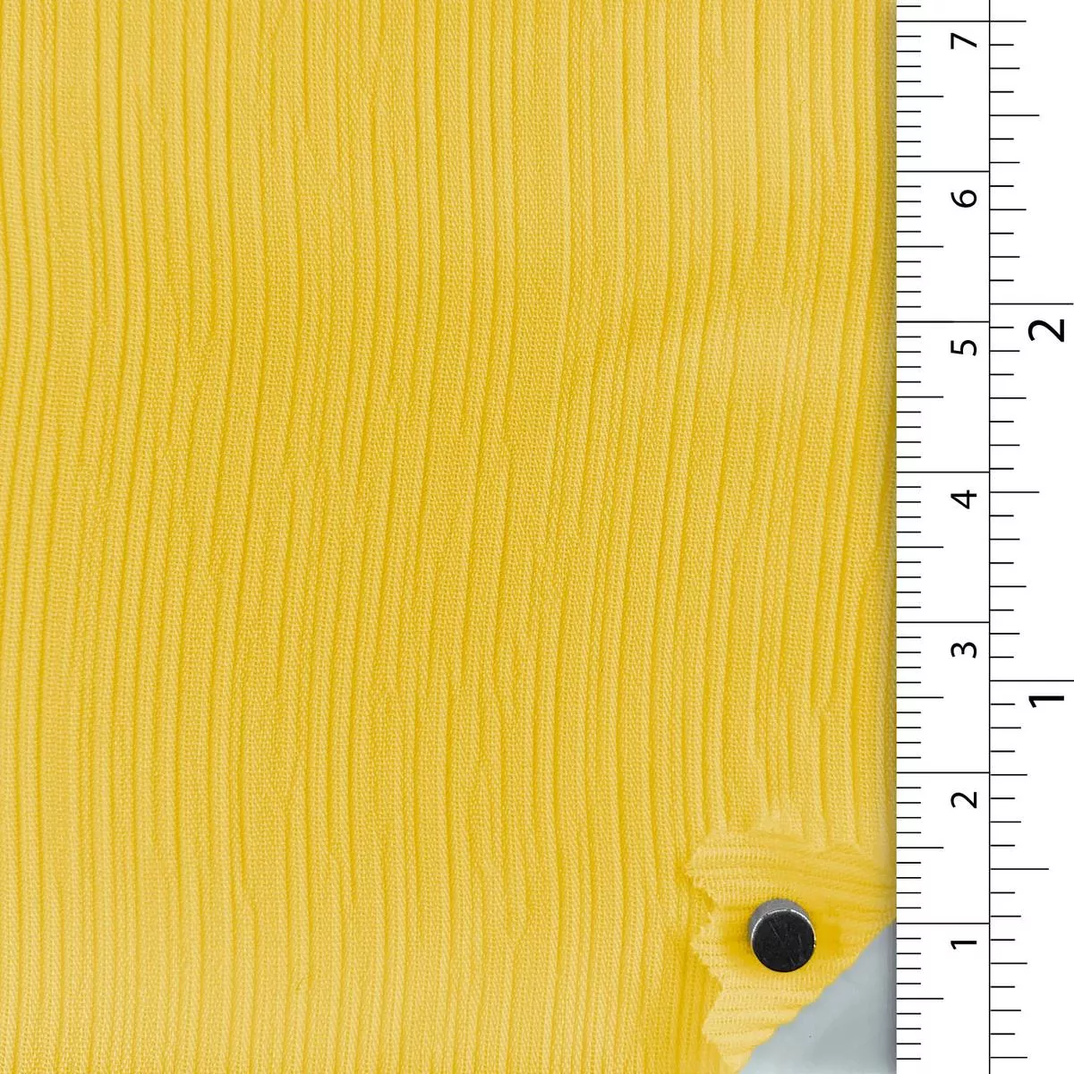 Solid Stretch Crinkled Polyester Crepon B002324 – Yellow 12686