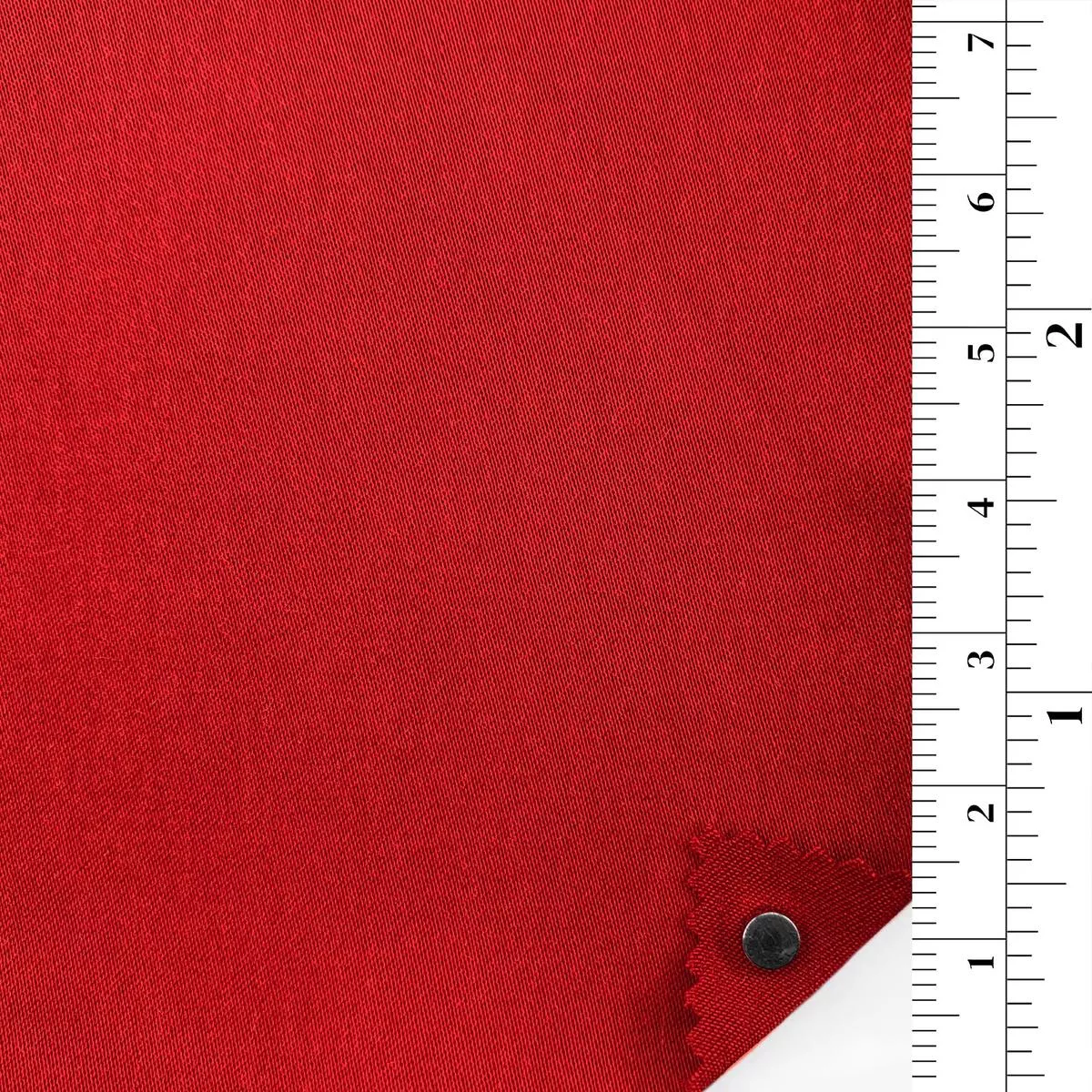 Solid Stretch Front Peached Lyocell Polyester Satin A102317 – Red 6199