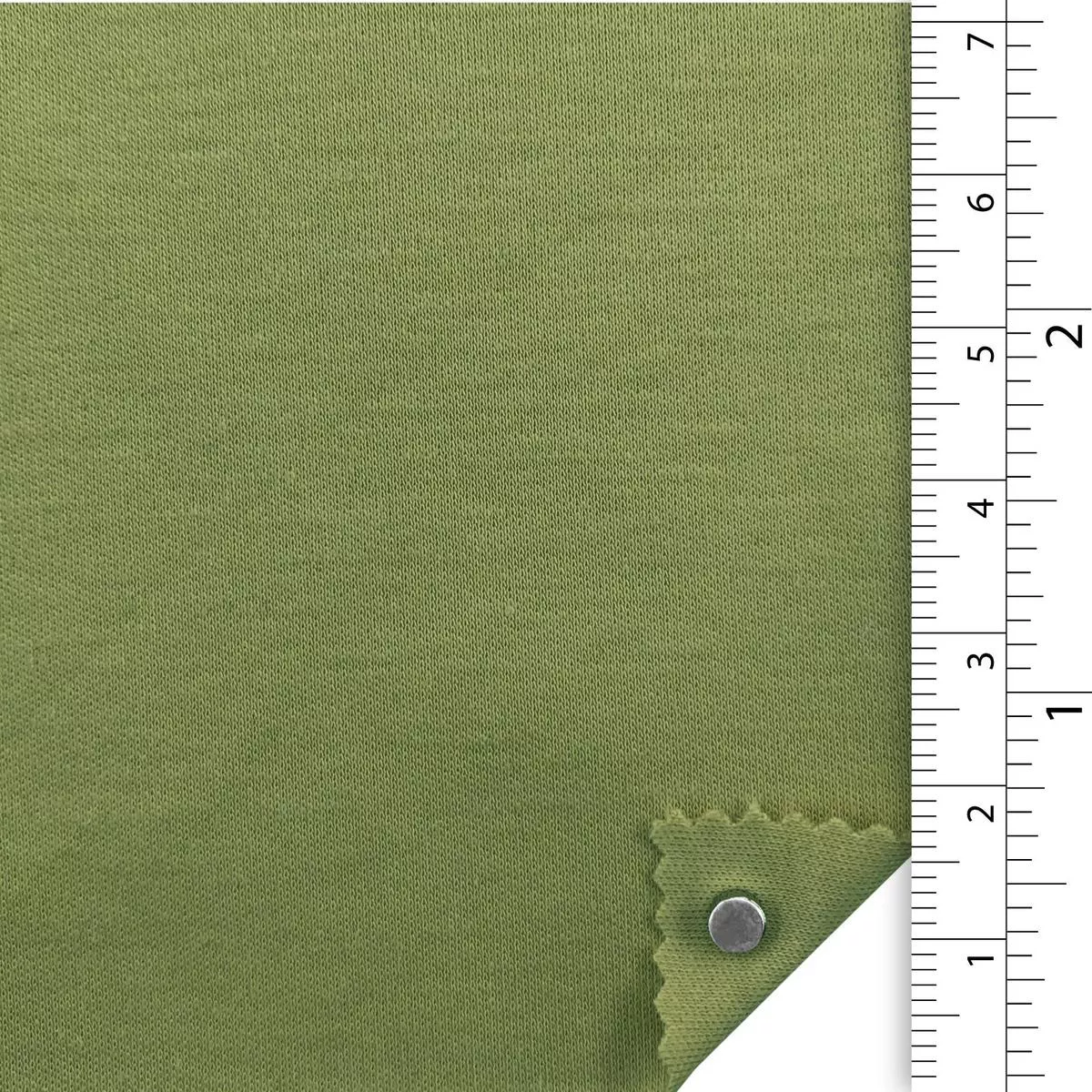 Solid Stretch Mercerized Combed Cotton Lyocell Double Knit / Interlock A107309 – Pear 7805