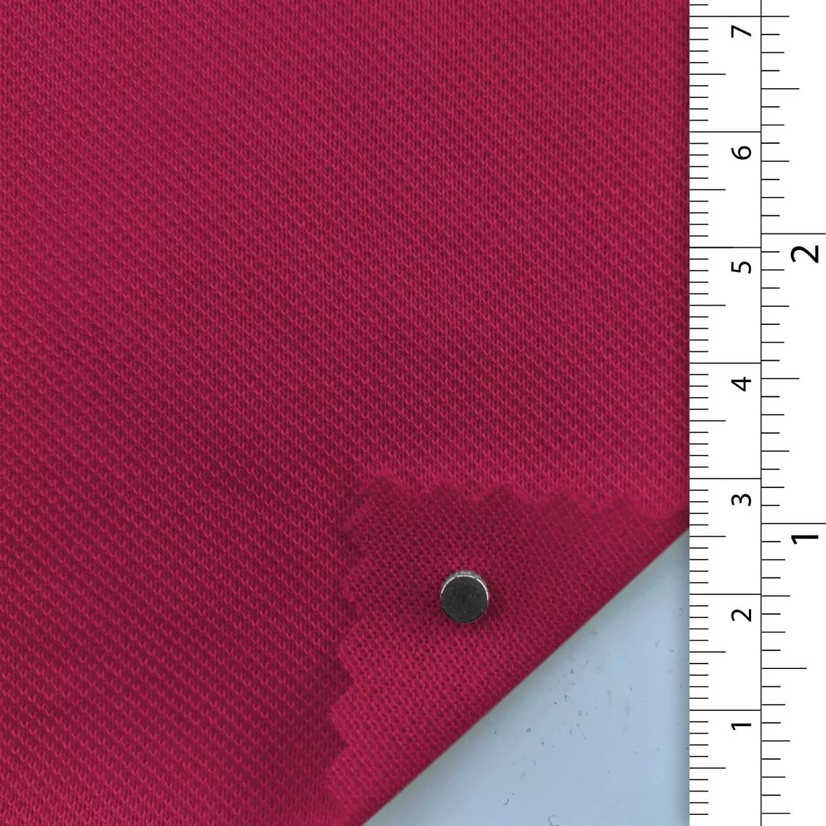 Solid Stretch Mercerized Combed Cotton Pique A110312 – Fuchsia 9351