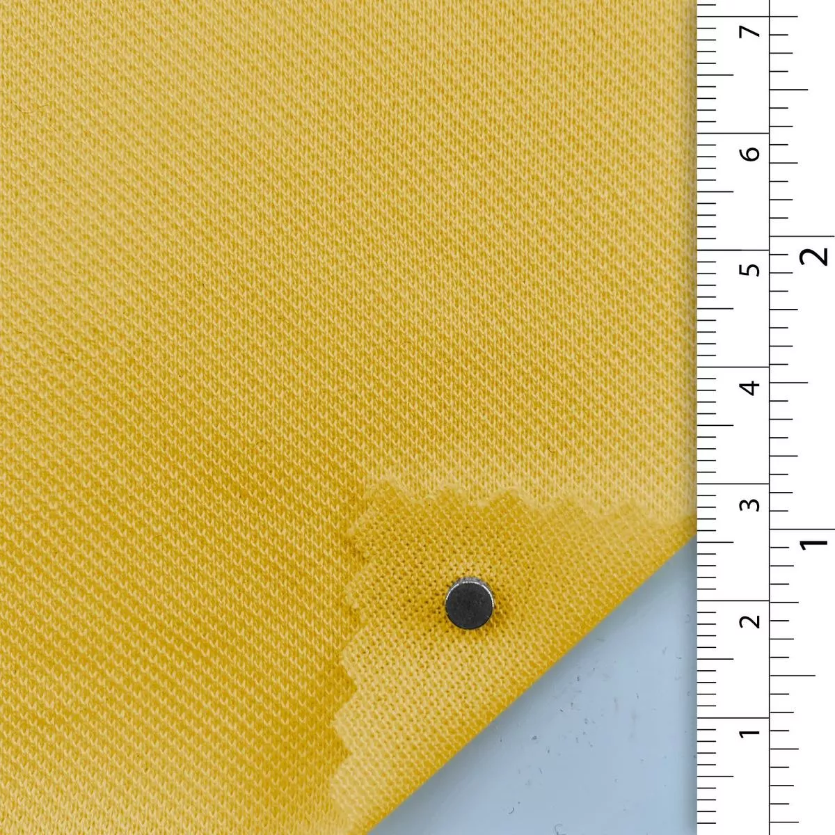 Solid Stretch Mercerized Combed Cotton Pique A110312 – Yellow 9339