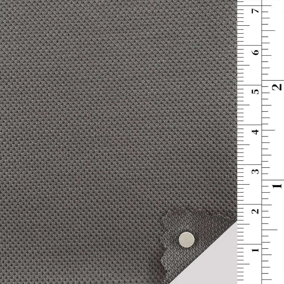 Solid Stretch Mercerized Combed Cotton Recycled Polyester Pique A106301 – Light Gray 7085