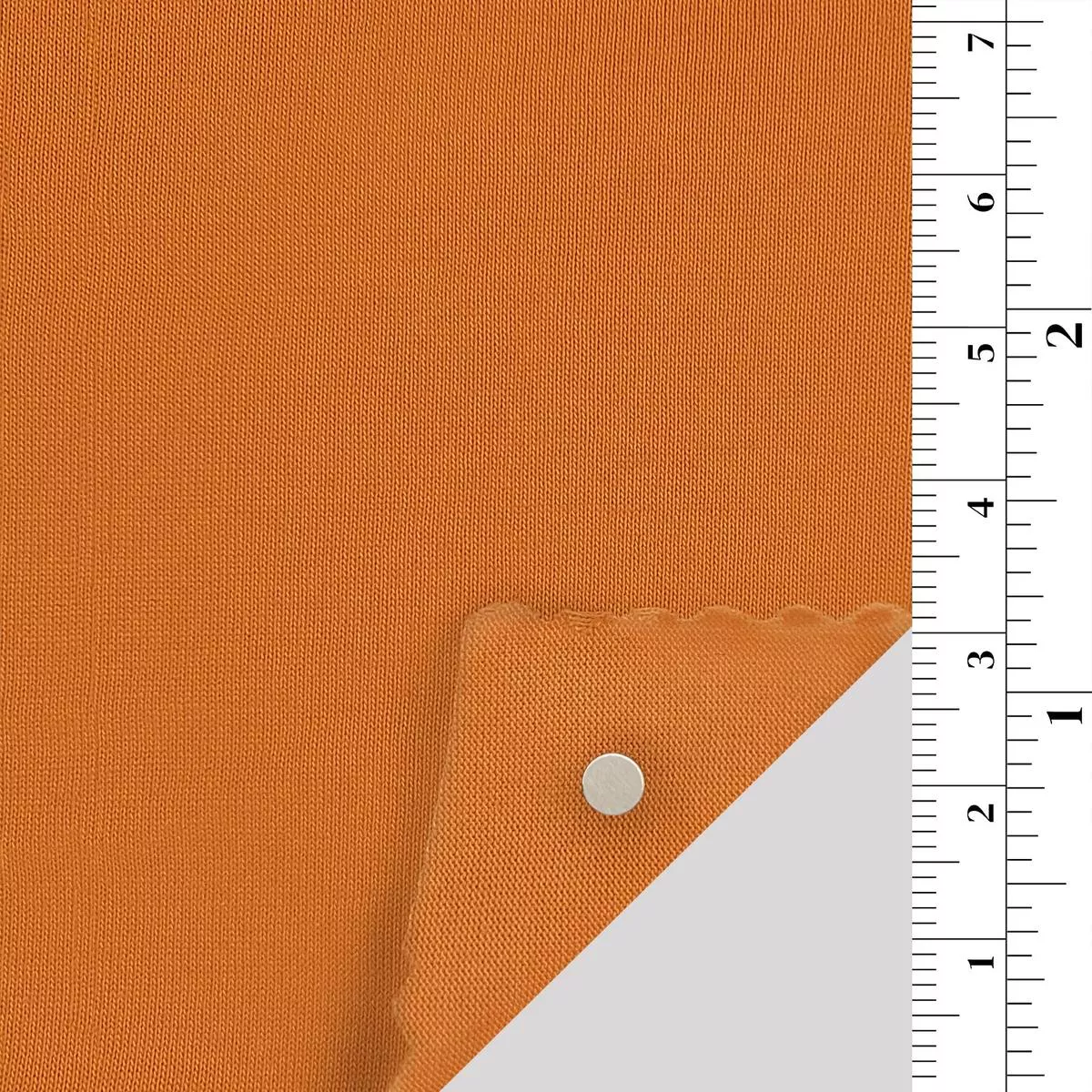 Solid Stretch Mercerized Combed Cotton Single Jersey A110327 – Orange 10044