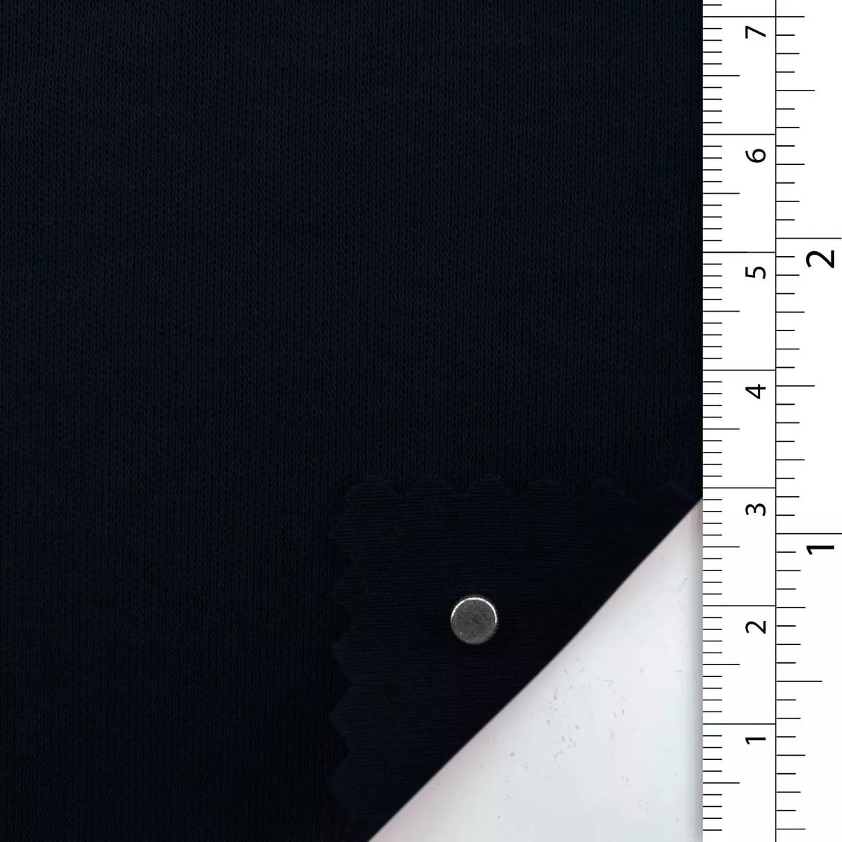 Solid Stretch Mercerized Lyocell Combed Cotton Double Knit / Interlock A110323 – Black 9978