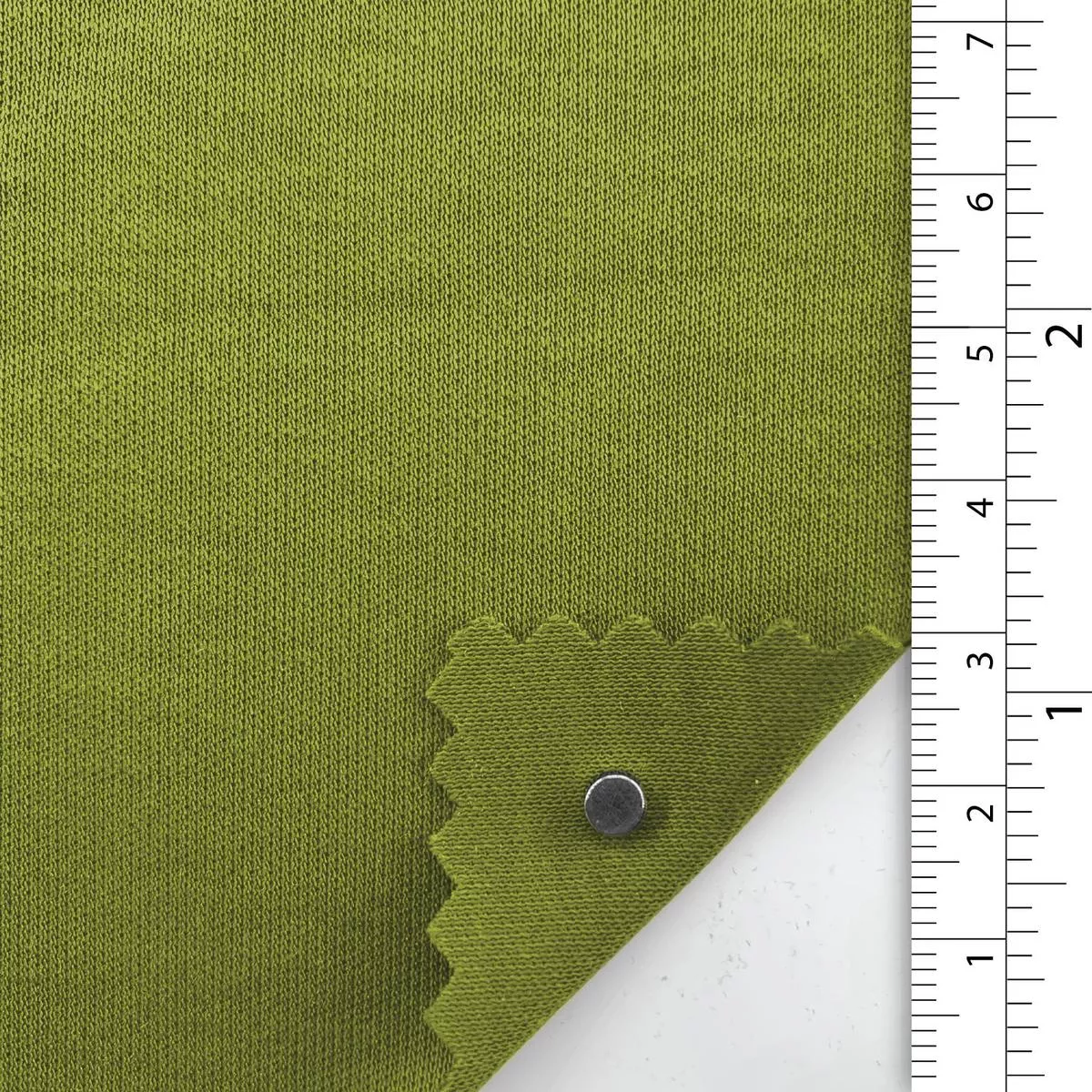 Solid Stretch Mercerized Lyocell Combed Cotton Double Knit / Interlock A110323 – Pistachio 9972