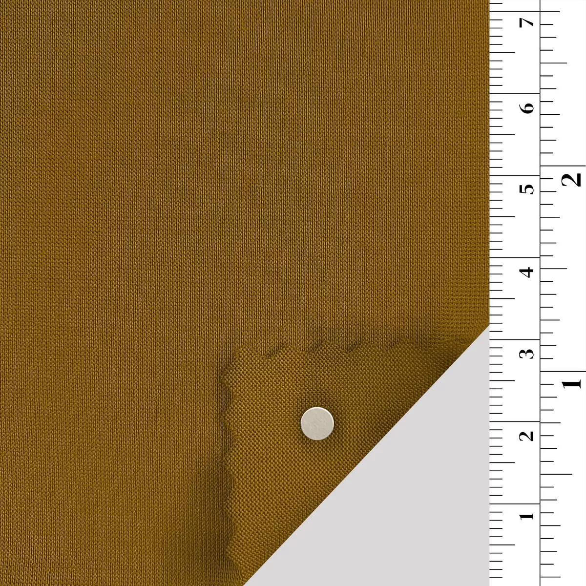 Solid Stretch Mercerized Lyocell Combed Cotton Single Jersey A110310 – Brass 9123