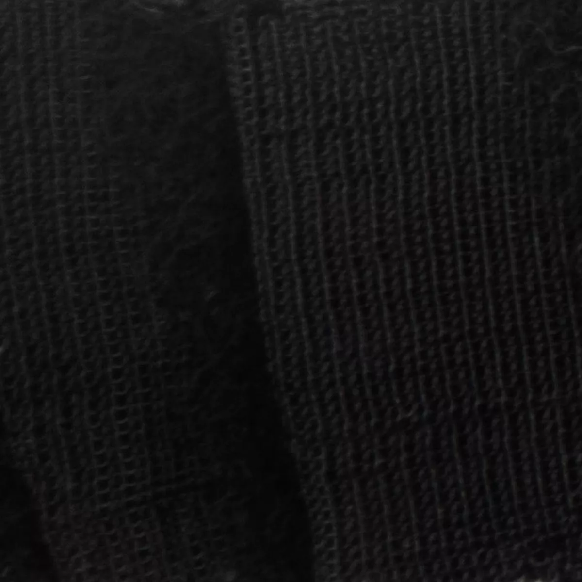 Solid Stretch Multi Textured Wool Nylon Jacquard A021303 – Black L01353