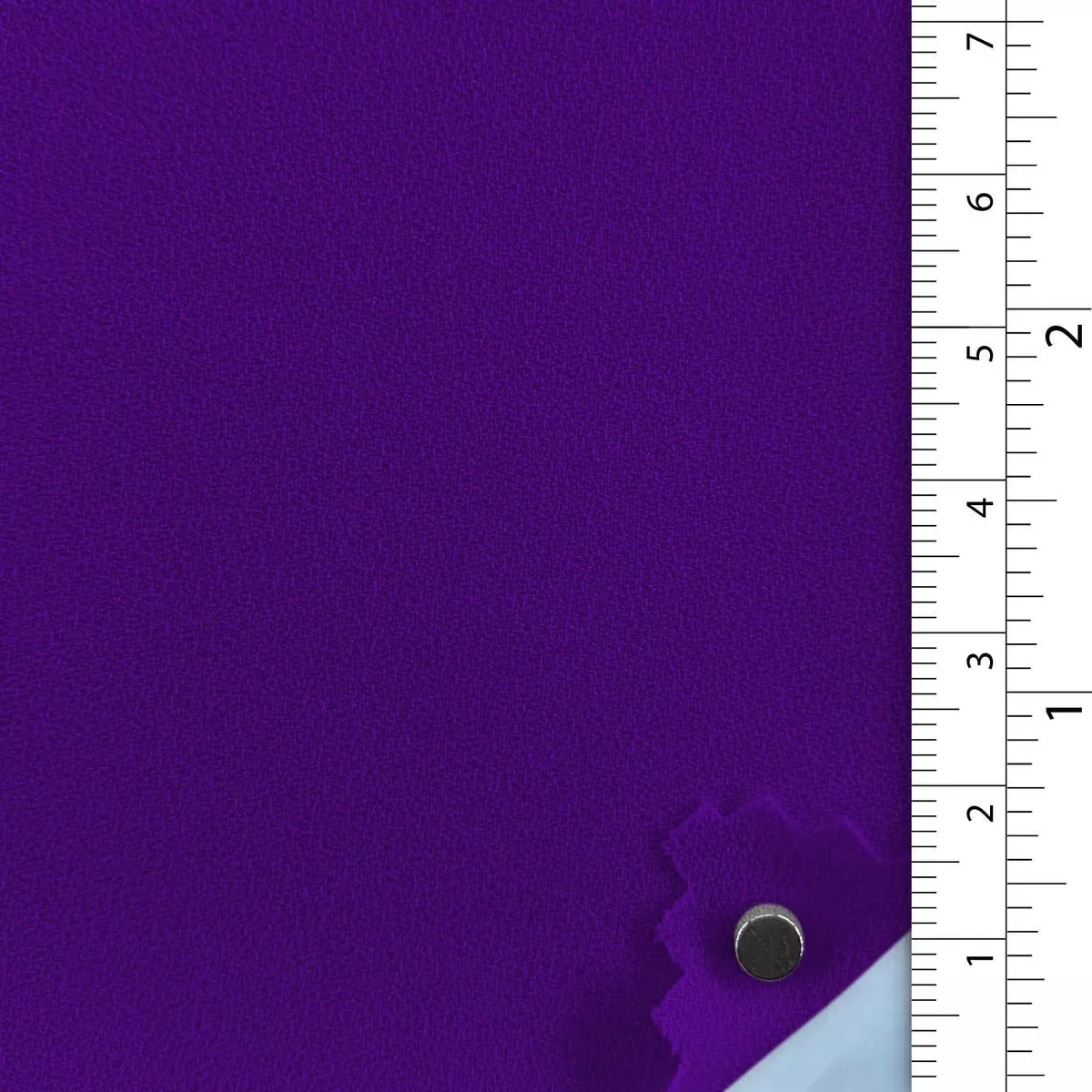 Solid Stretch Polyester Georgette B002327 – Purple 12866