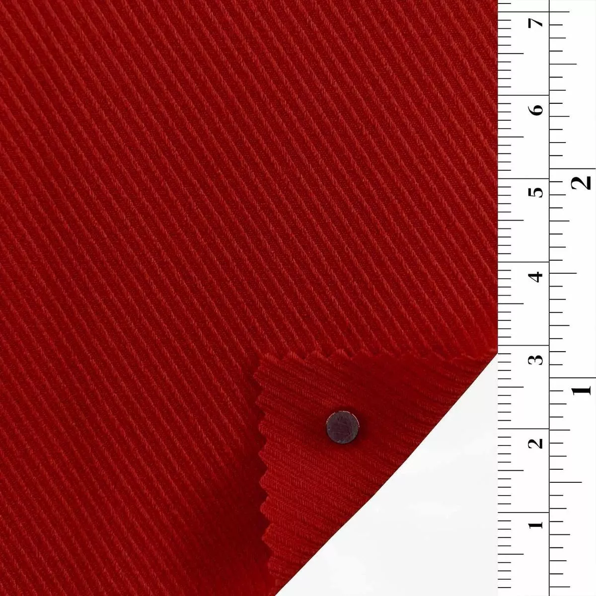 Solid Stretch Polyester Viscose Twill A009313 – Red 3285