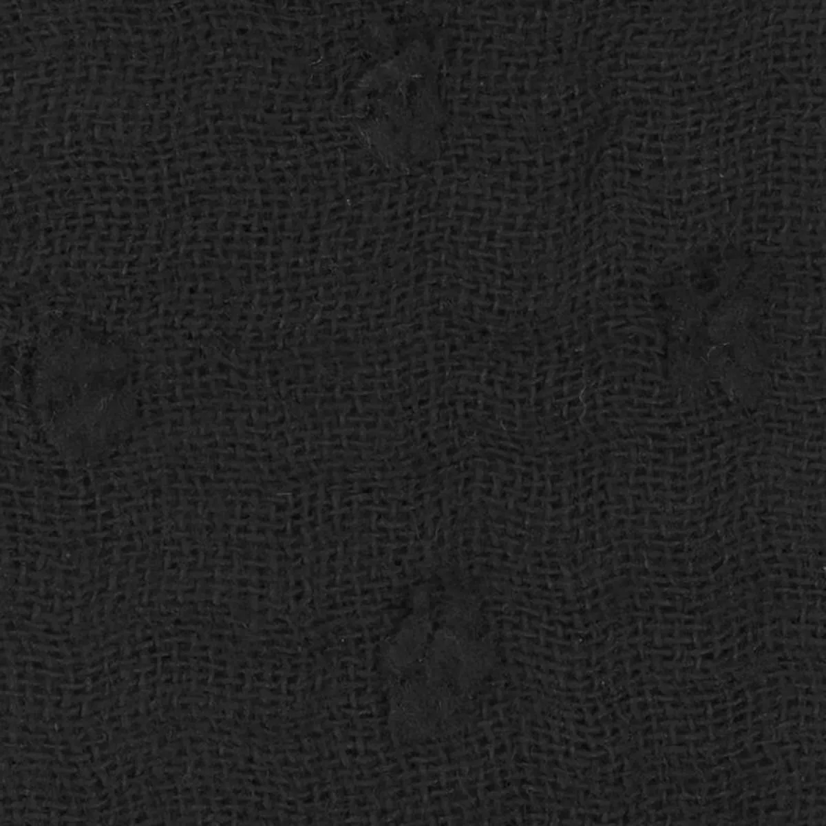Solid Washed Cotton Dobby Double Gauze B024403 – Black 2