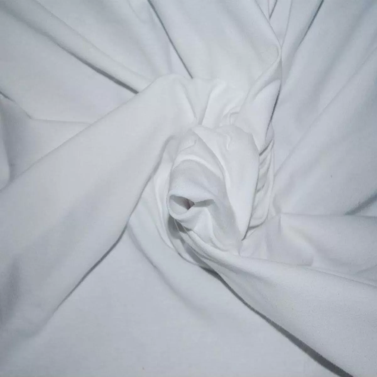 Solid White Bamboo SpandexFabric