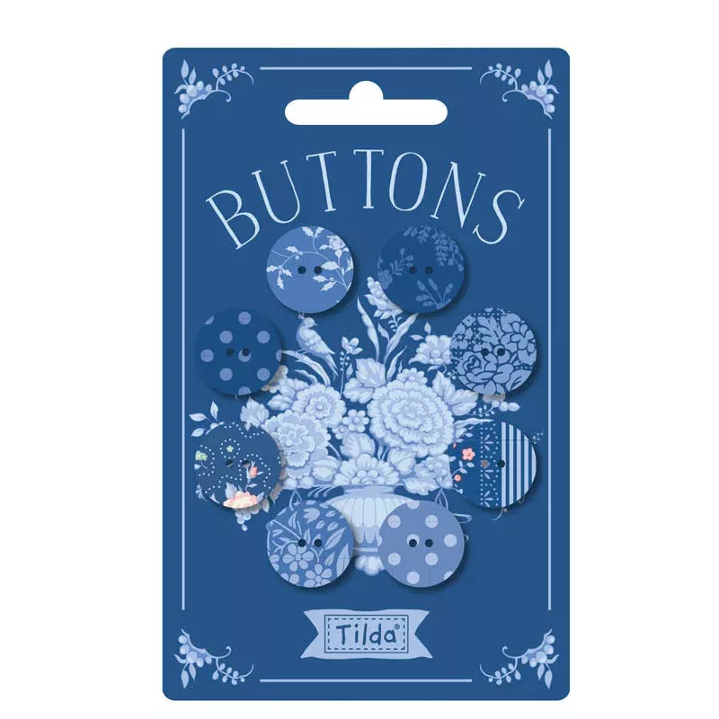 Something Blue Buttons – Dark