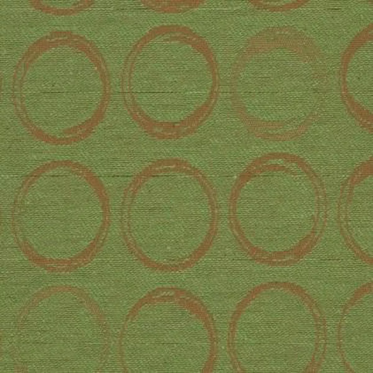 Source Fern Circle Pattern Green Upholstery Fabric