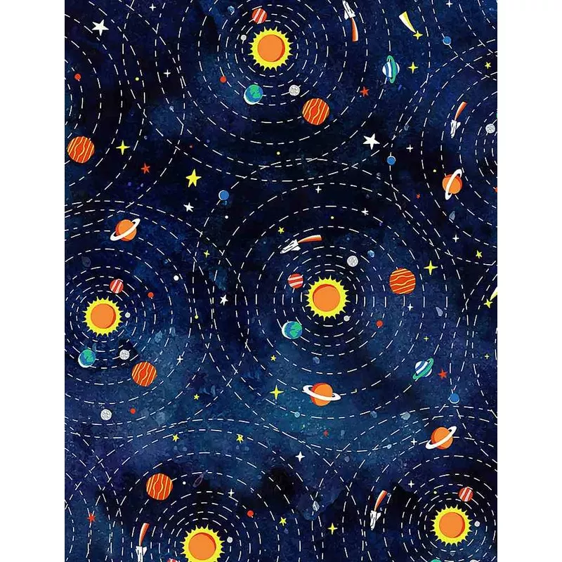 Space by Timeless Treasures CD1155 navy