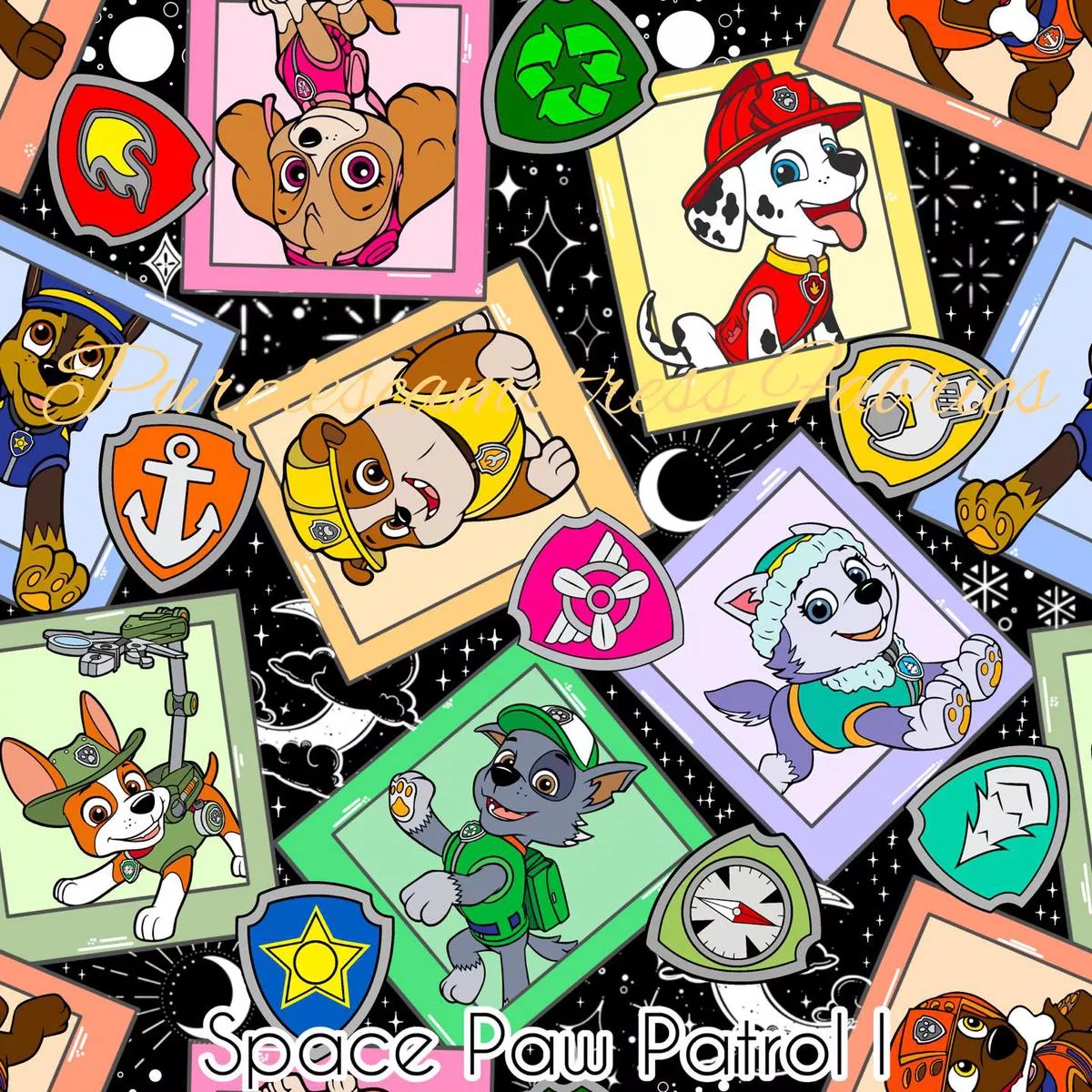 Space Paw PatrolFabric
