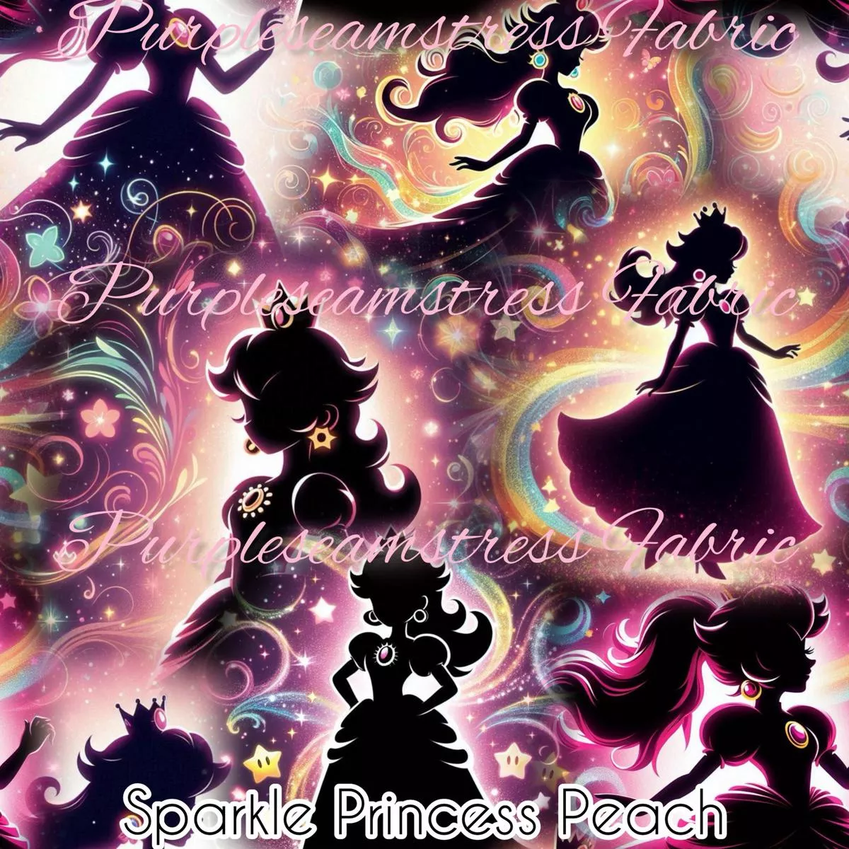 Sparkle Princess PeachFabric