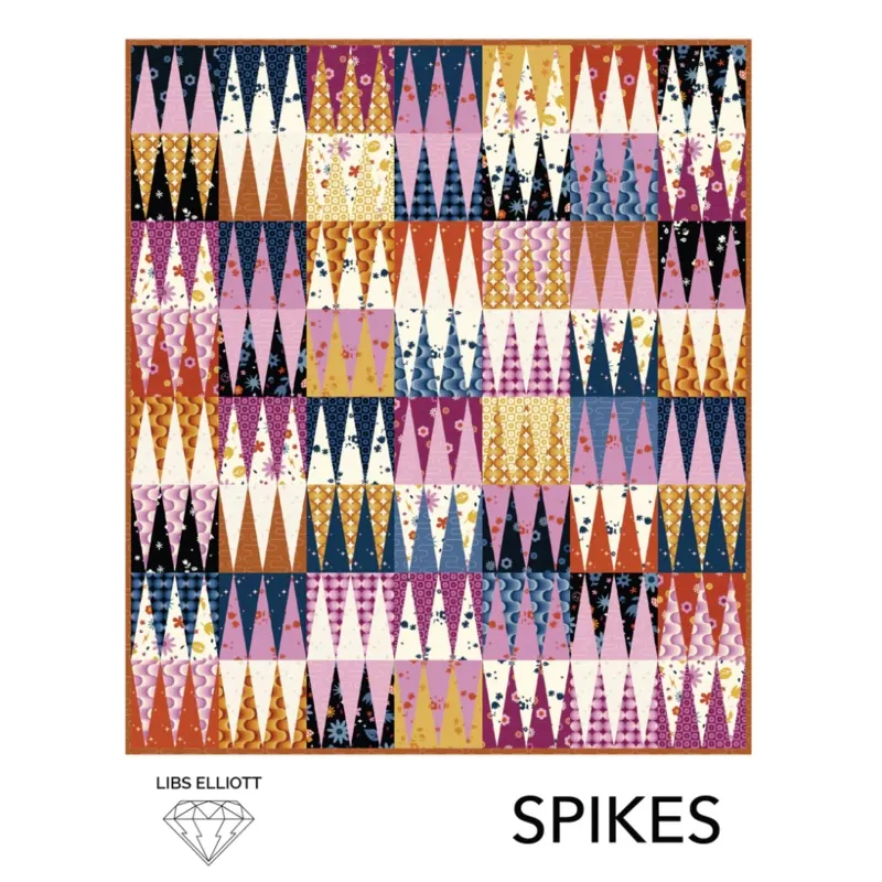 Spikes Quilt – Printed Pattern by Libs Elliott