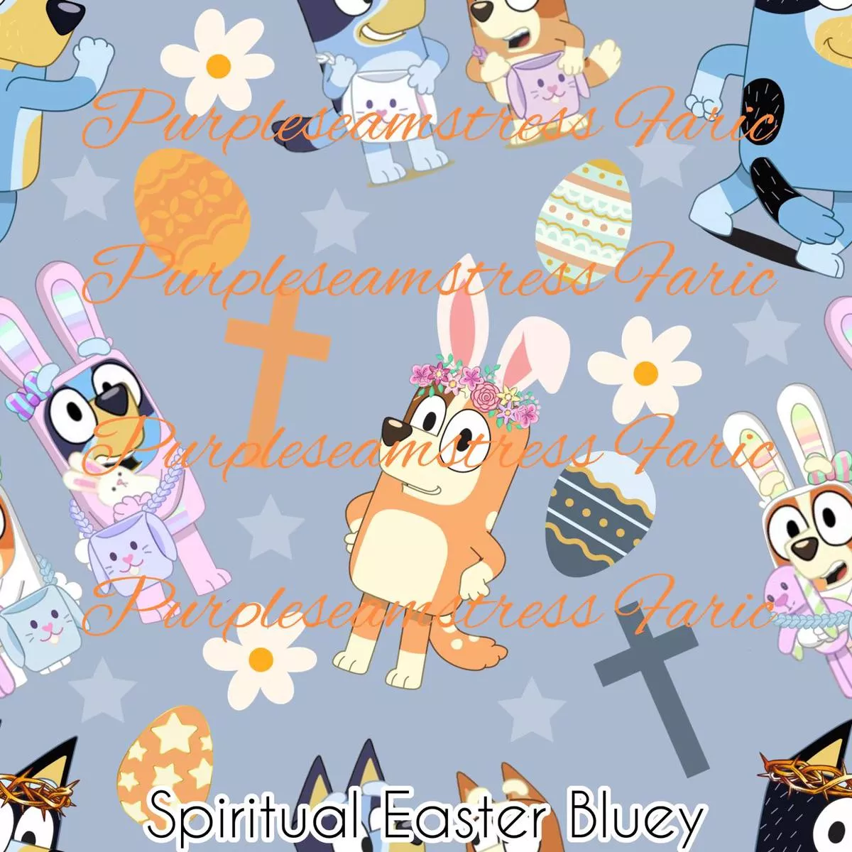 Spiritual Easter BlueyFabric