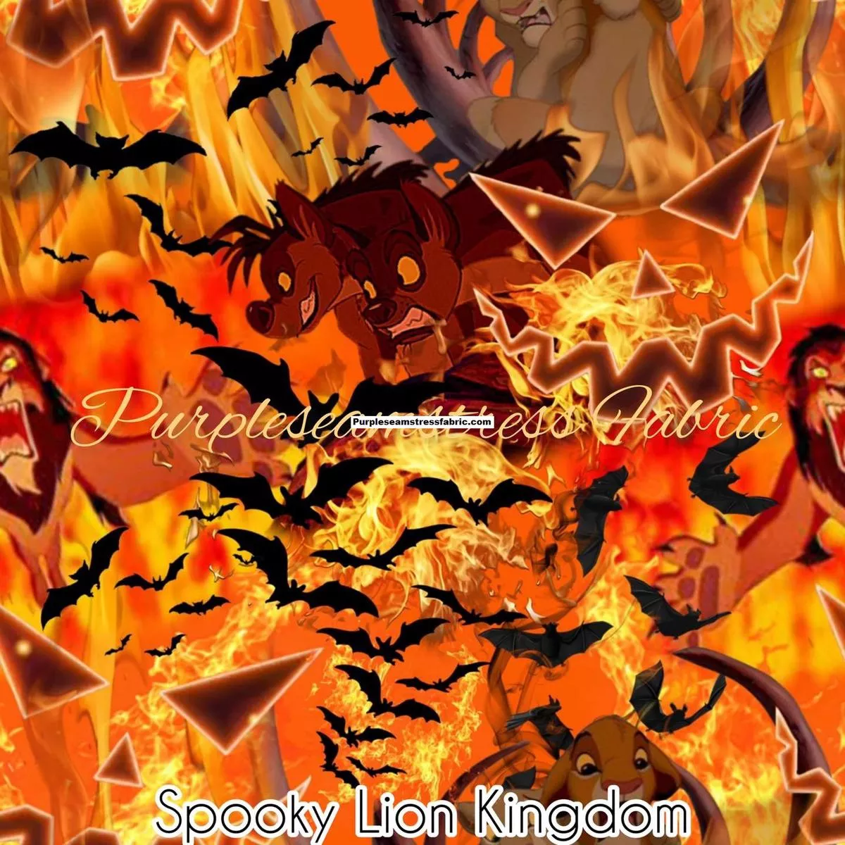Spooky Lion KingdomFabric