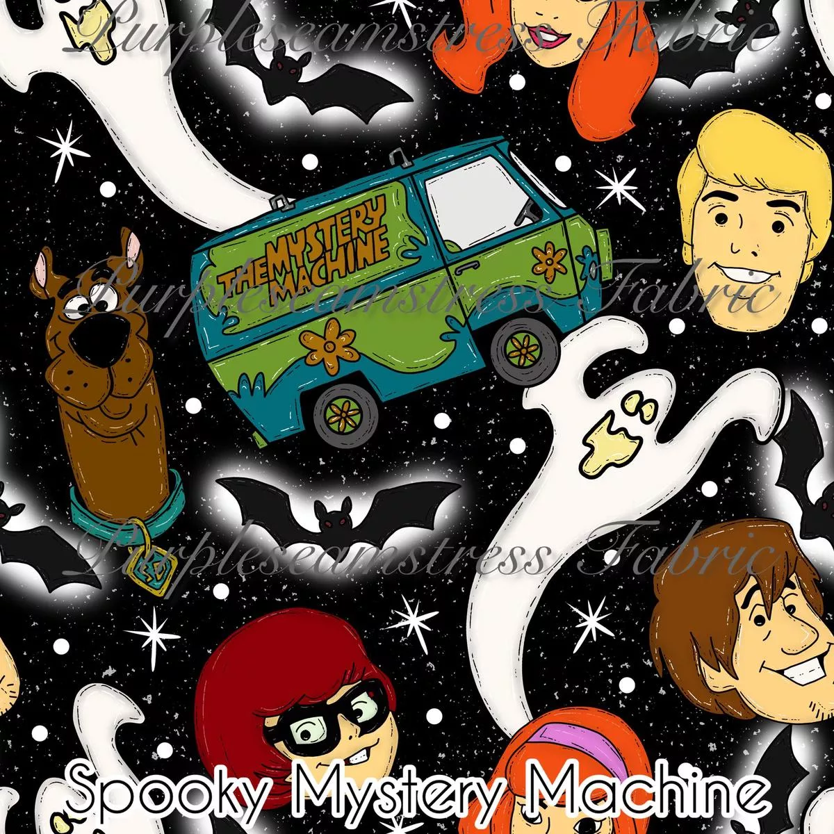 Spooky Mystery MachineFabric