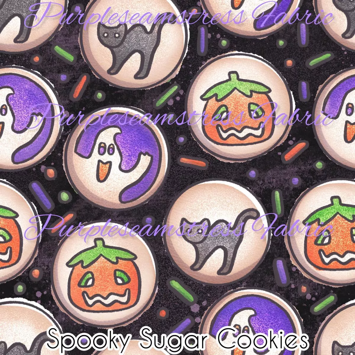 Spooky Sugar CookiesFabric