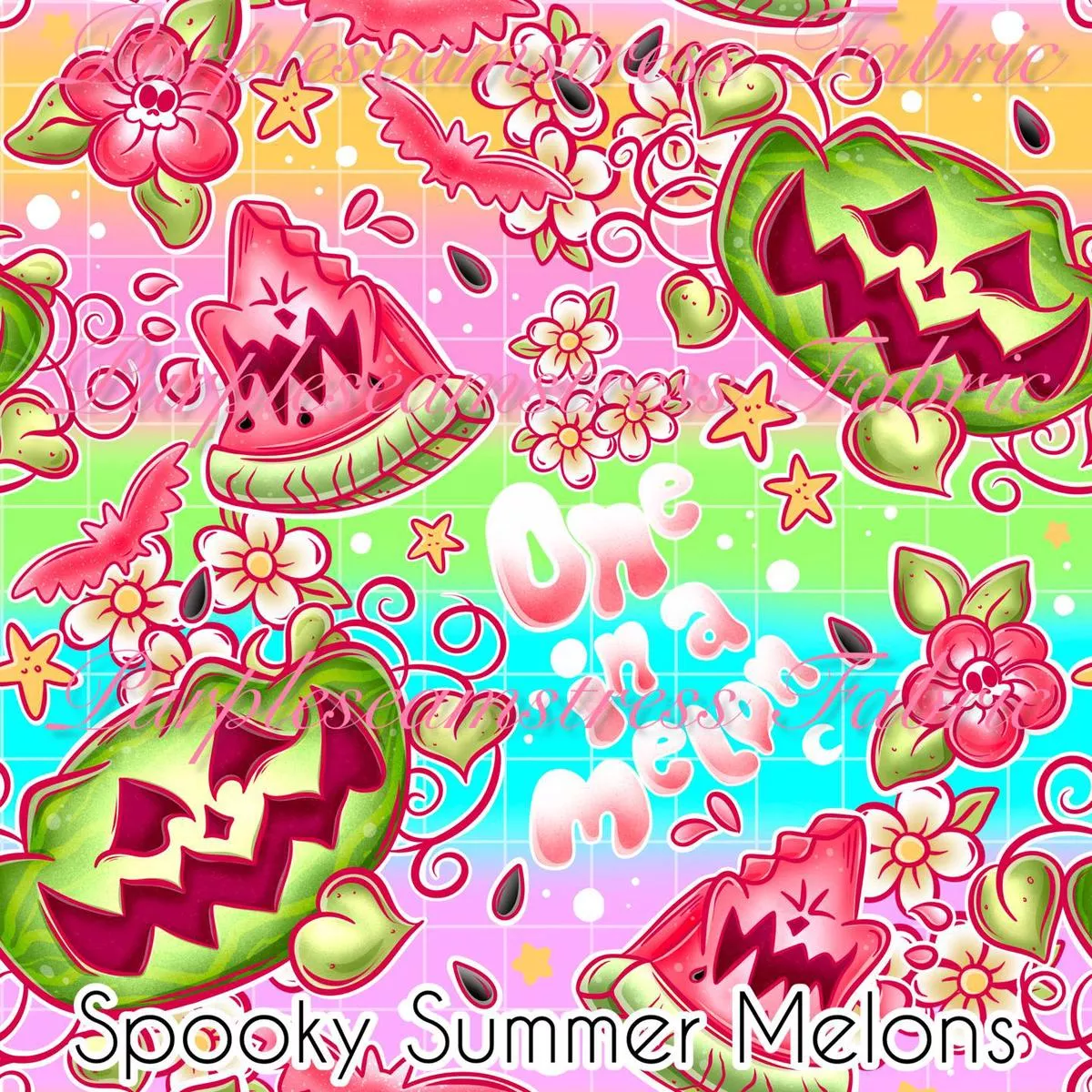 Spooky Summer MelonsFabric
