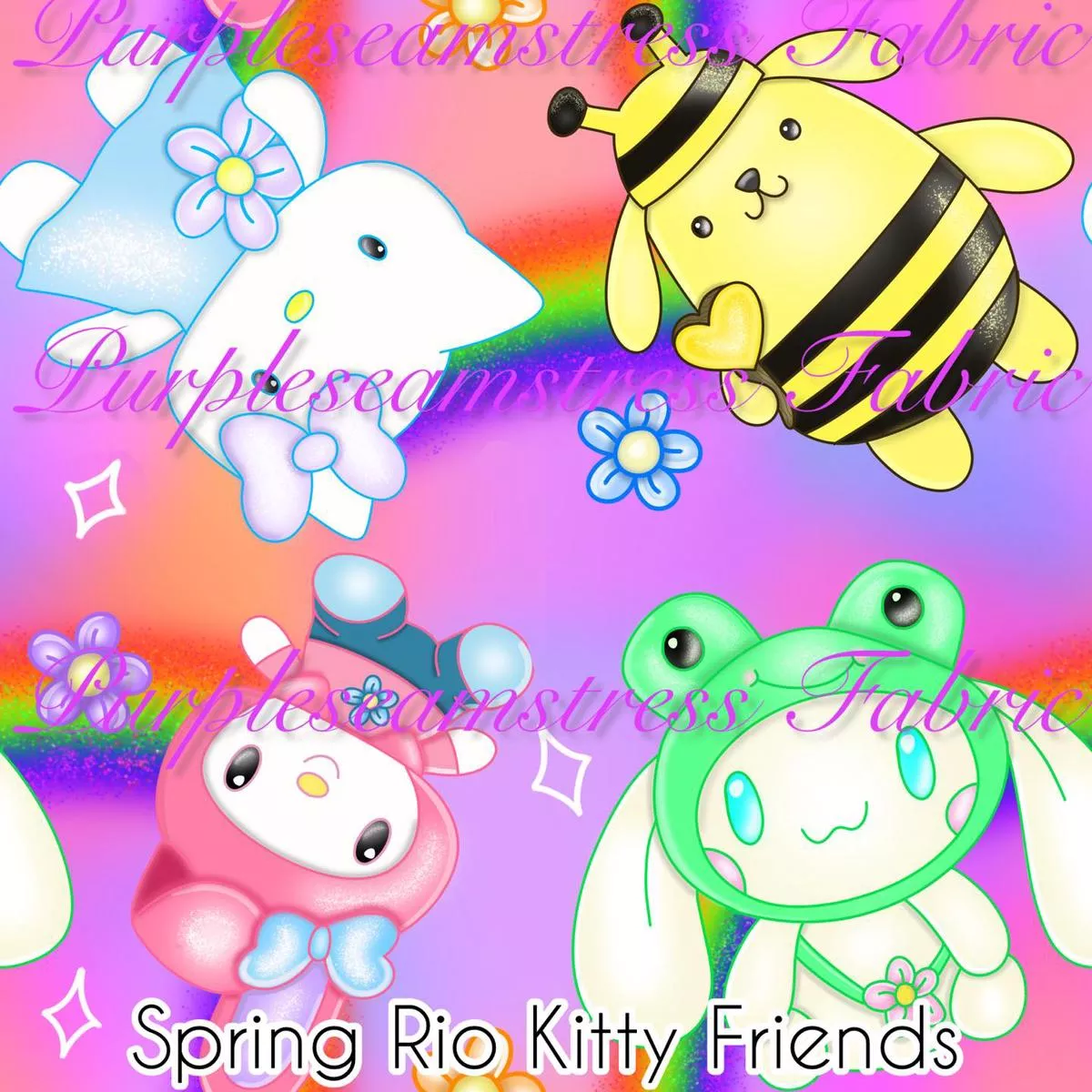 Spring Rio Kitty FriendsFabric