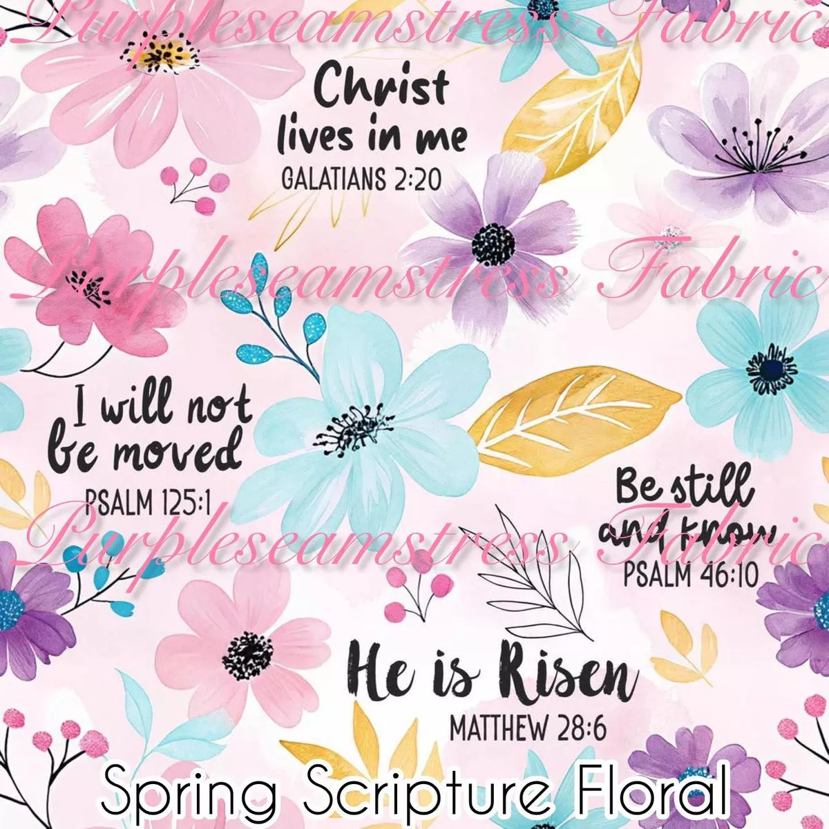 Spring Scripture FloralFabric
