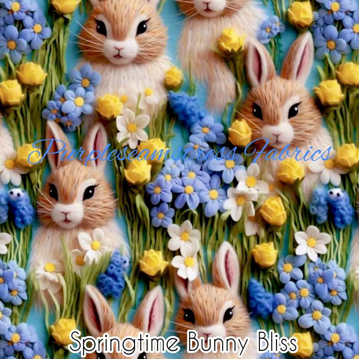 Springtime Bunny BlissFabric