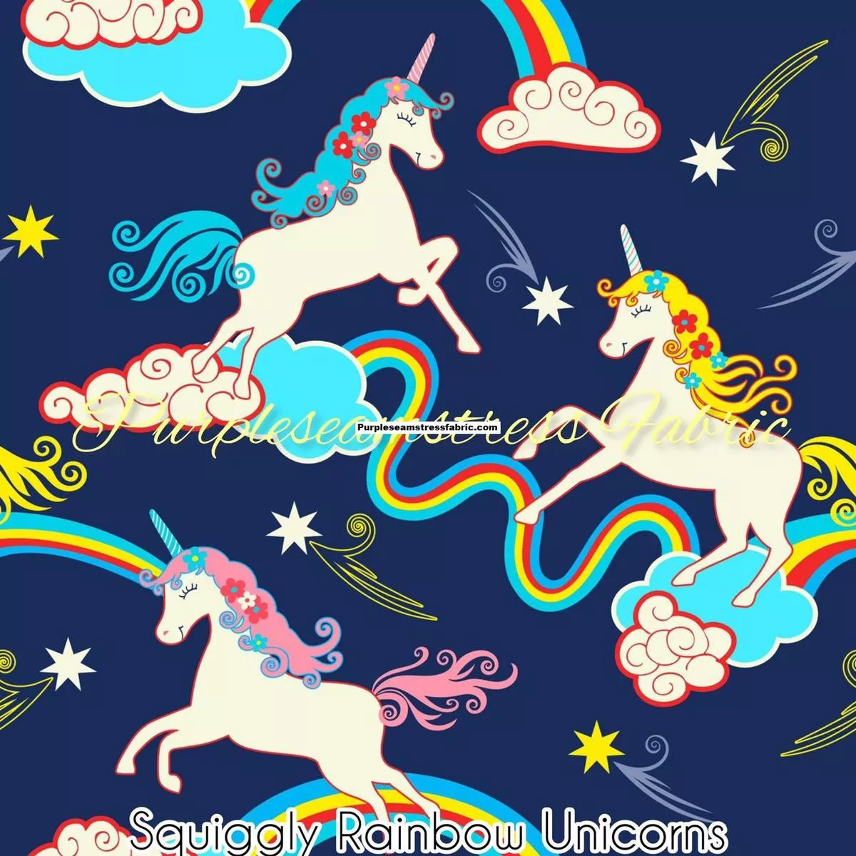 Squiggly Rainbows UnicornsFabri…