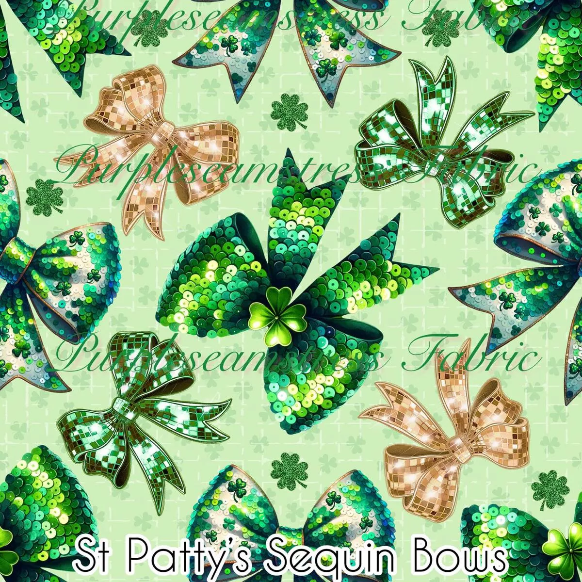 St Pattys Sequin BowsFab…