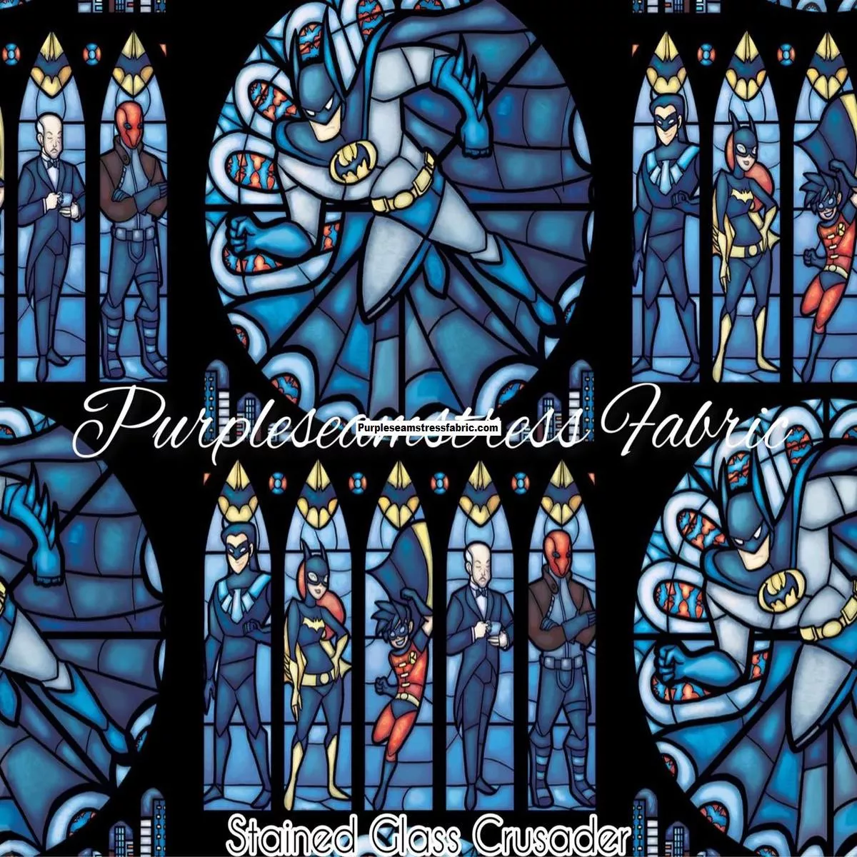Stained Glass CrusaderFabric