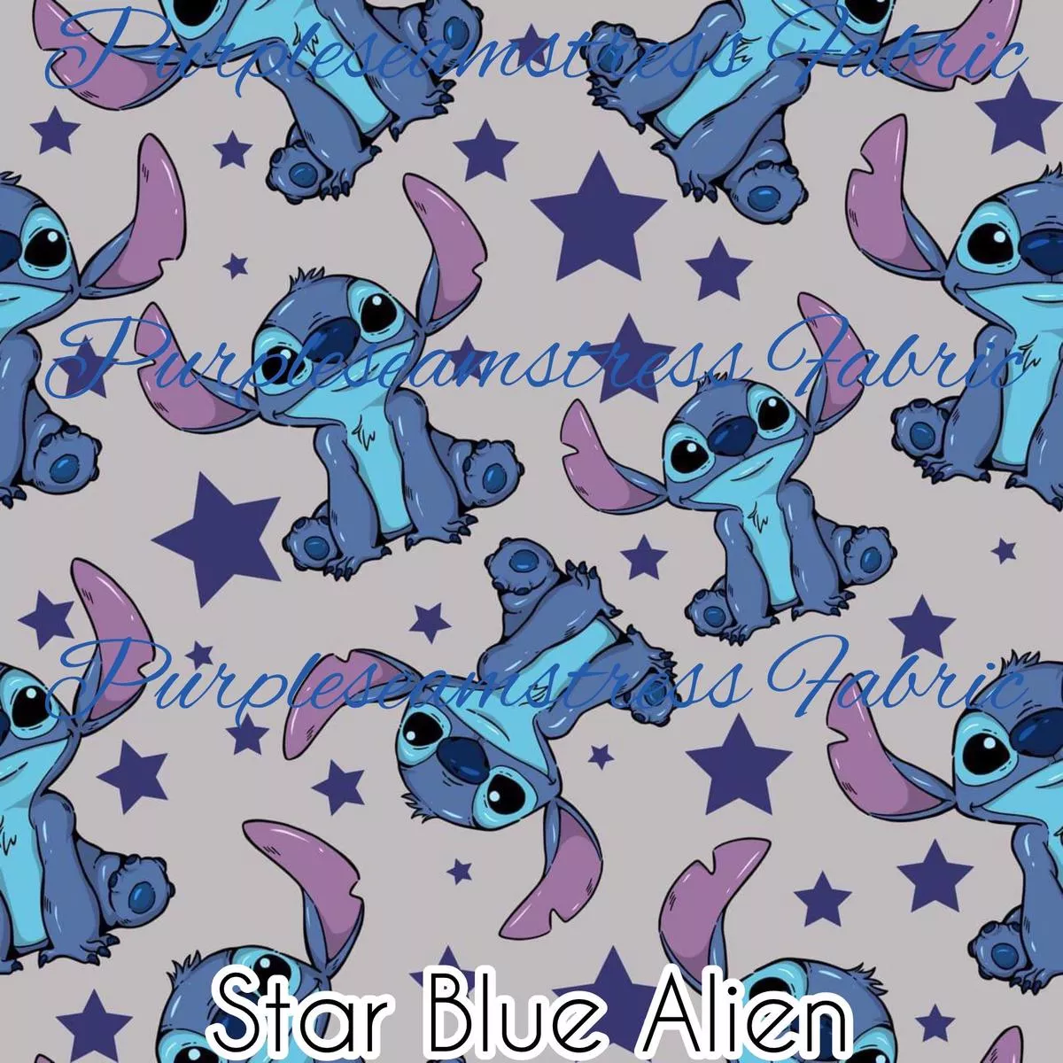 Star Blue AlienFabric