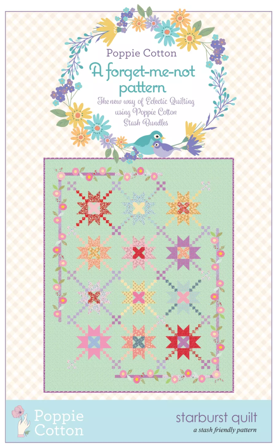 STAR BURST QUILT PATTERN – Forget Me Not