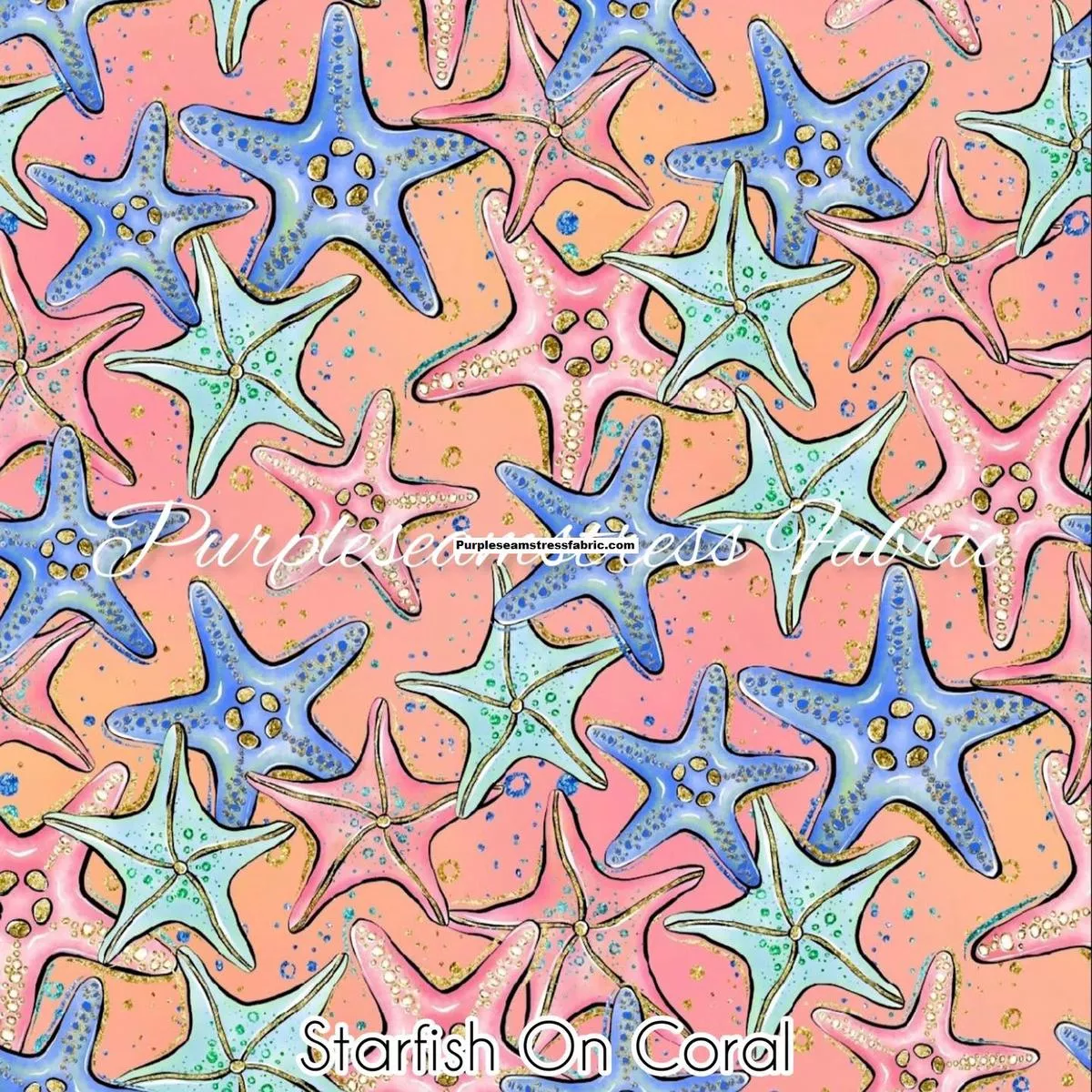 Starfish On CoralFabric