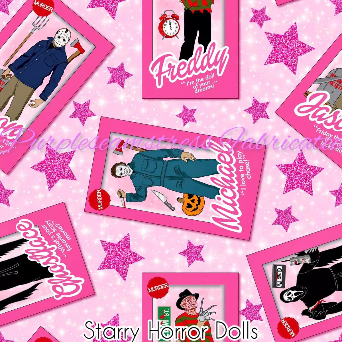 Starry Horror DollsFabric