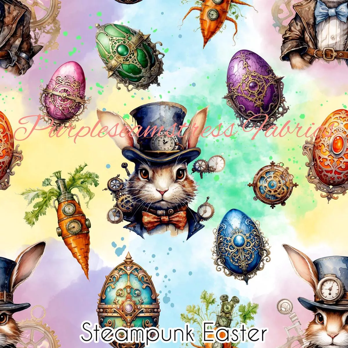 Steampunk EasterFabric
