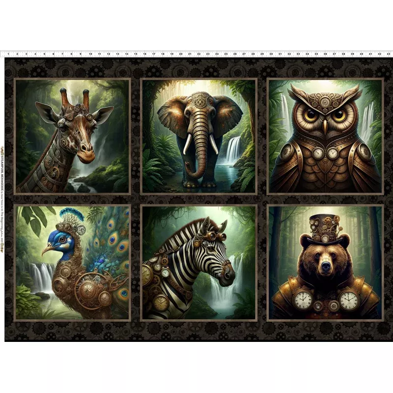 Steampunk Menagerie – Small Panel 43 x 30 – Panel