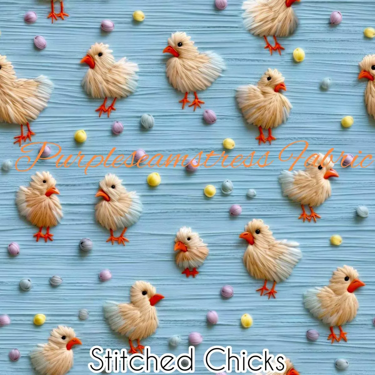 Stitched ChicksFabric