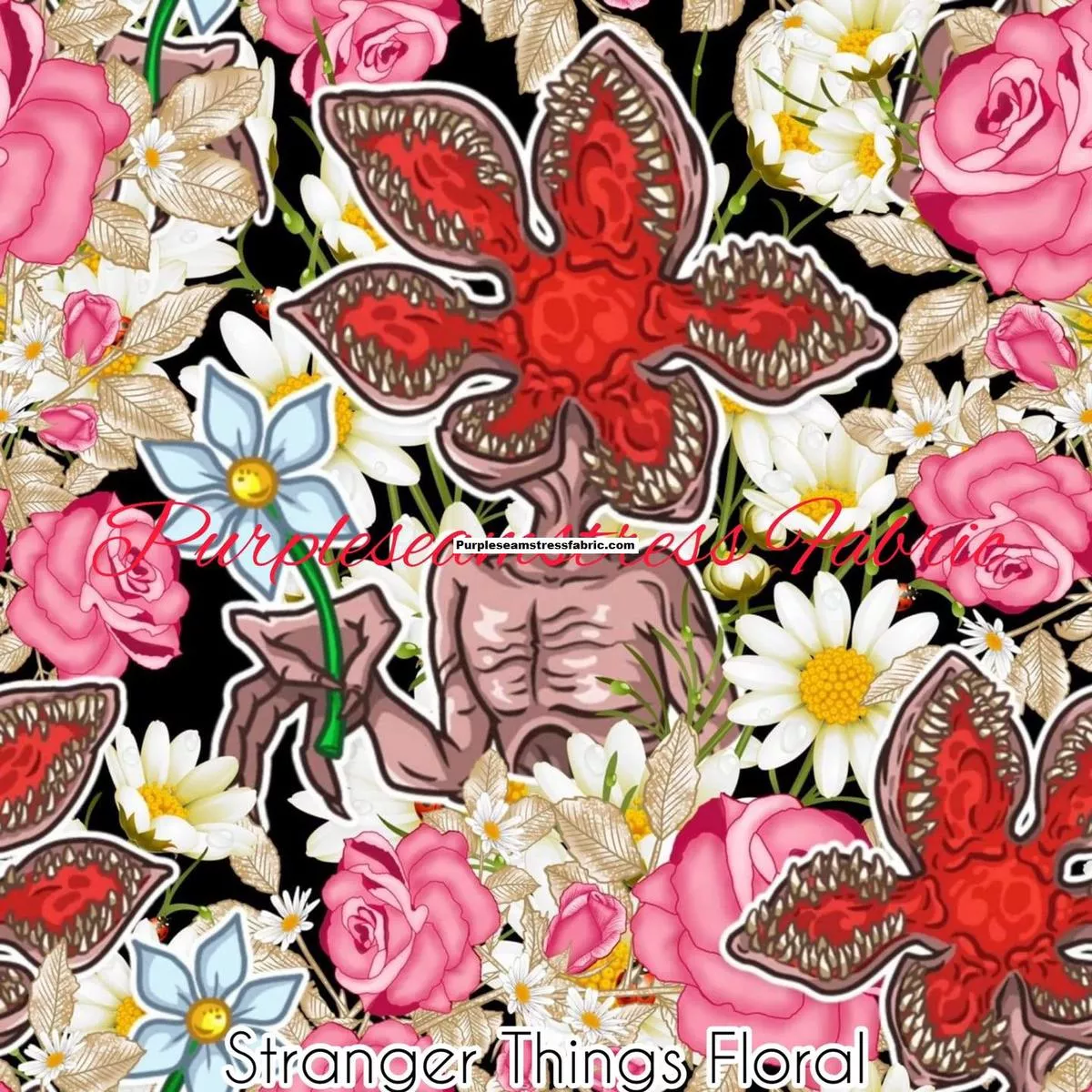 Stranger Things FloralFabric
