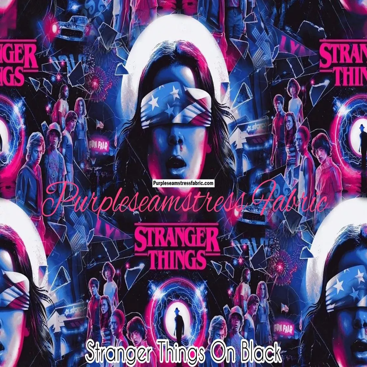 Stranger Things On BlackFabric