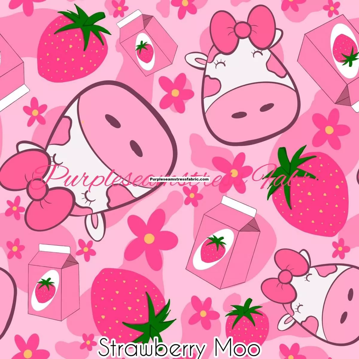 Strawberry MooFabric