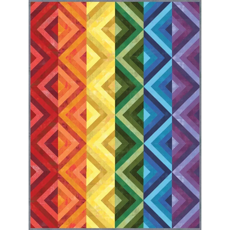 String of Diamonds Quilt KitFeaturing Grunge by BasicGrey for Moda