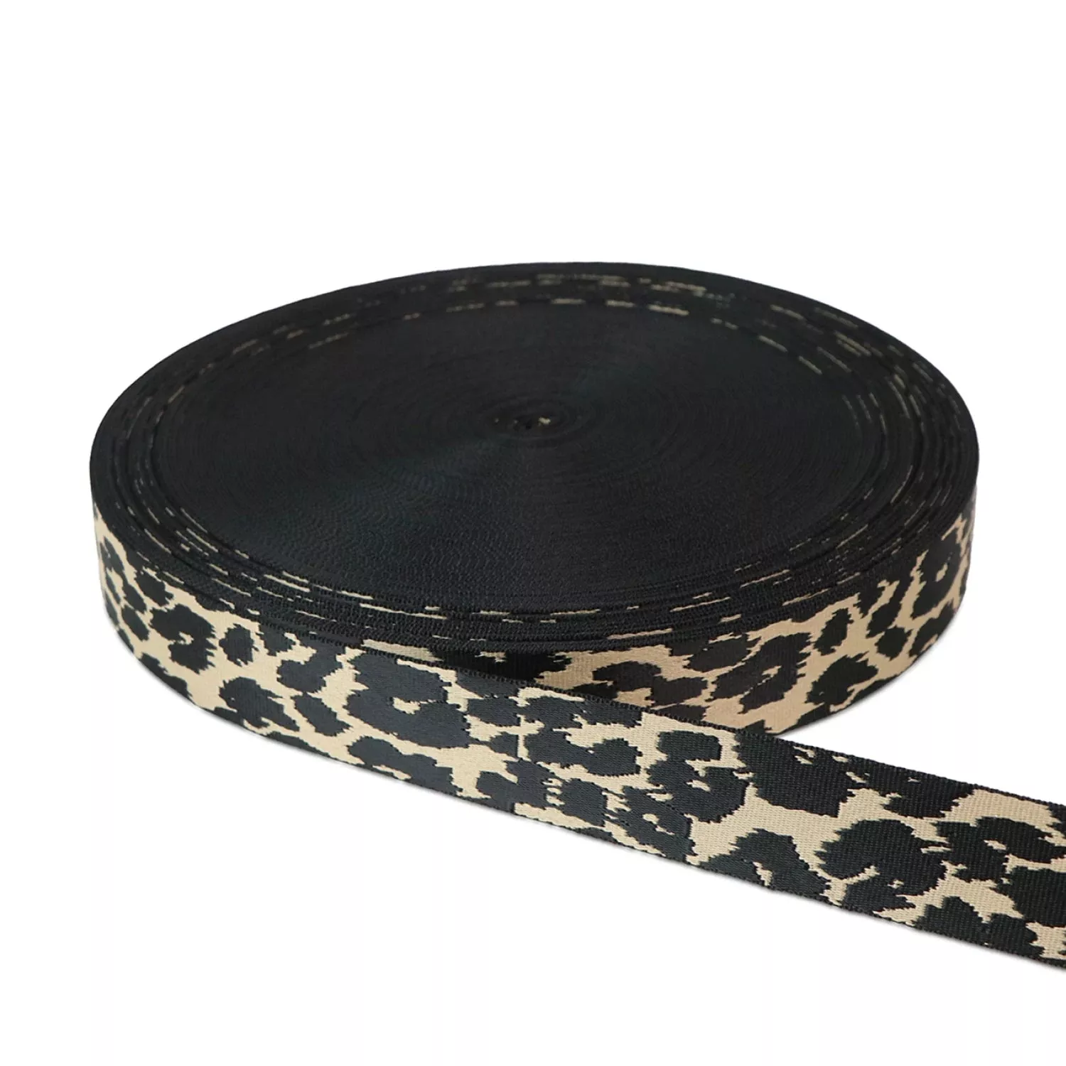 Striped Leopard Webbing 1-1/2in